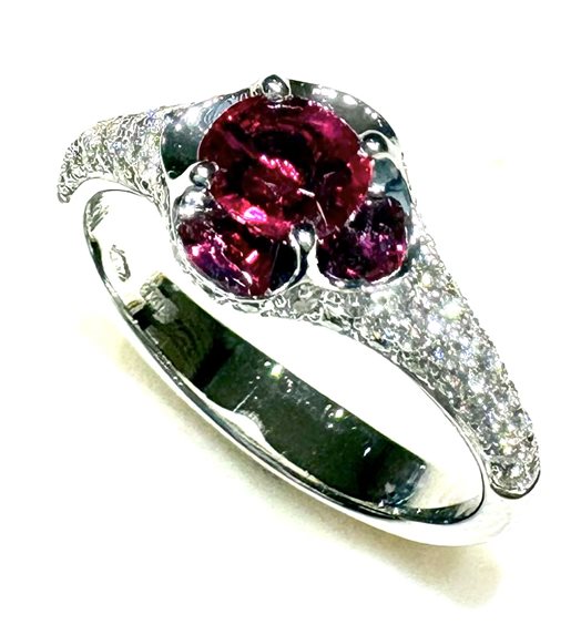 Anneau Ititoli Femme Diamond XL in Or blanc Rubino 0.73 Ct AS0982#BLRL - AS0982#BLRL